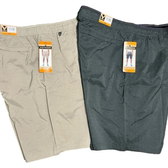 Voyager Men’s Shorts Performance Golf Active 2 Pairs Size XXL NWT - Picture 1 of 7